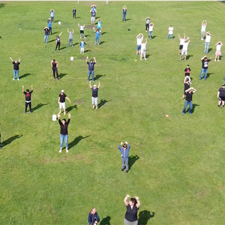 Mit einem Flashmob in die Sommerferien